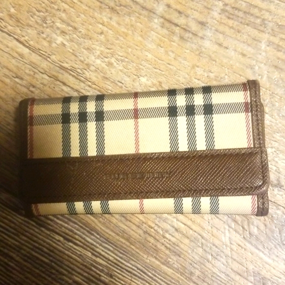 BURBERRY Nova Check 5 Ring Key holder Brown Leather EXCELLENT Condition Snappy - Picture 12 of 16